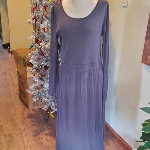 Garnet Hill grey maxi dress